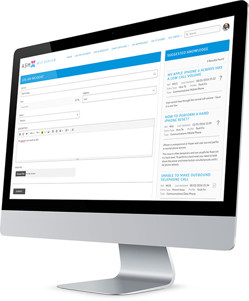 Alemba Service Manager workflow on iMac